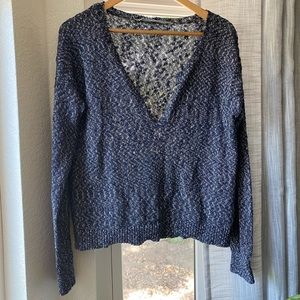 Athleta Blue Weekender Pullover Sweater Medium